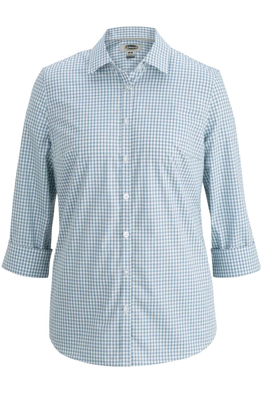 Ladies 3/4 Sleeve Stretch Broadcloth Shirt 2