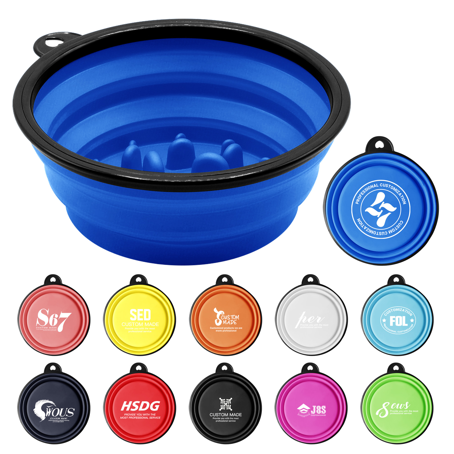 Collapsible Pet Slow Food Bowl 5