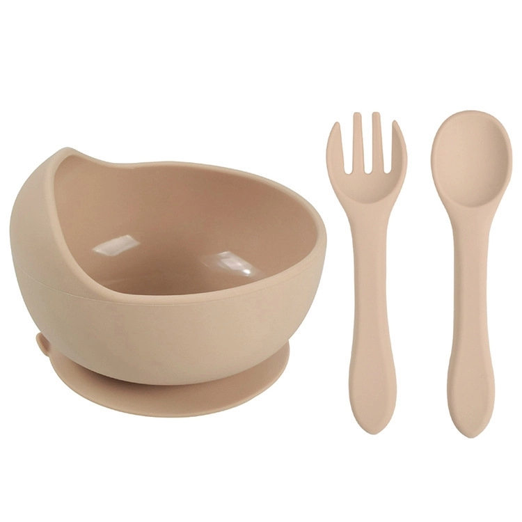 Silicone Suction Bowls for Baby with Spoon and Fork 13