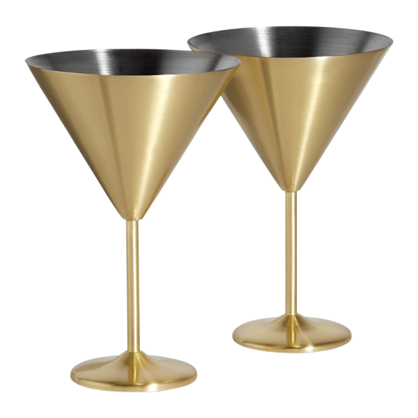 Stainless Steel Stemmed Martini Glass 6