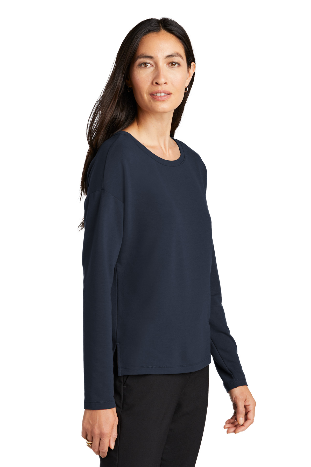 Mercer+Mettle Women's Stretch Drop Shoulder Pullover MM3013 25