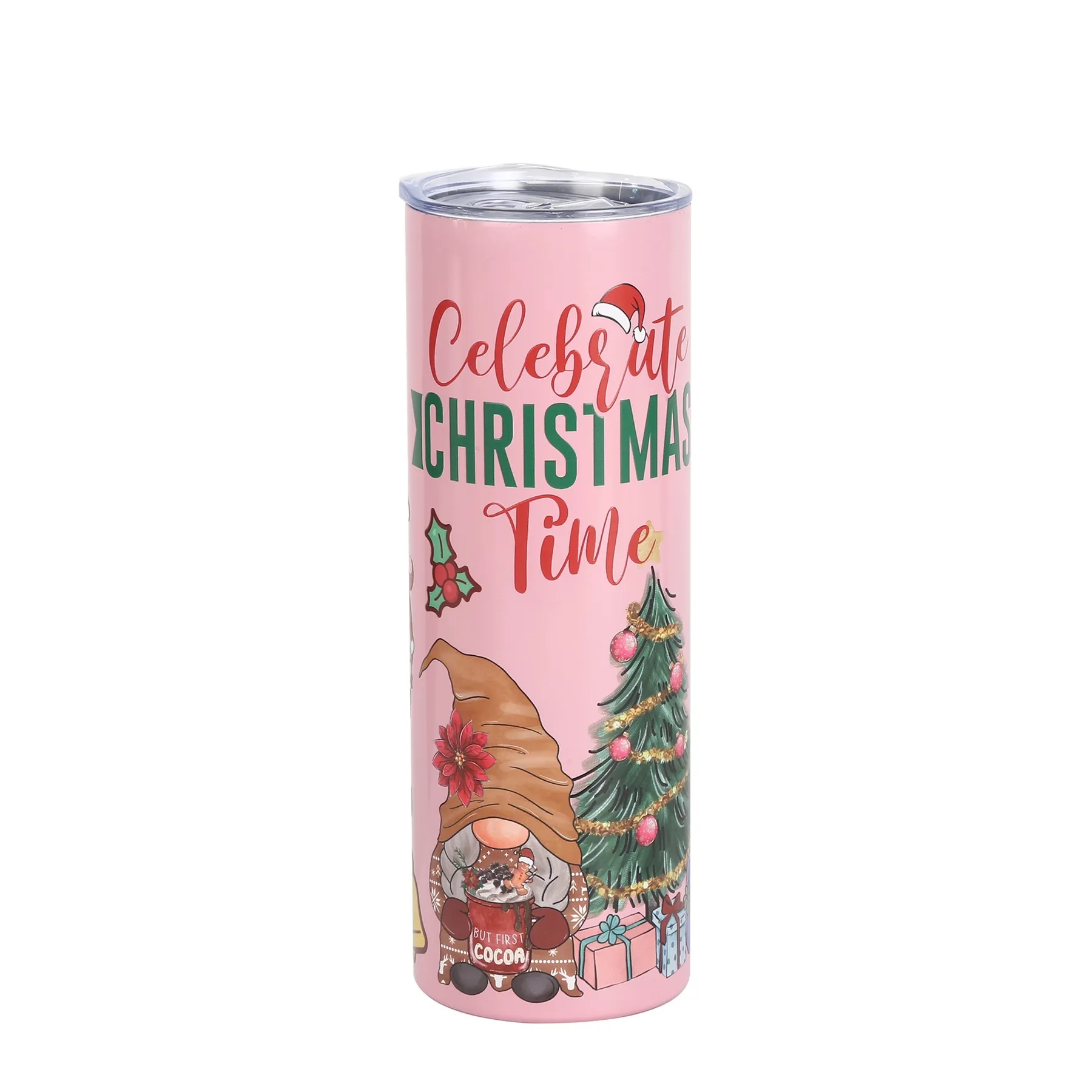 20 Oz. Custom Christmas Pattern Stainless Steel Vacuum Cup 10