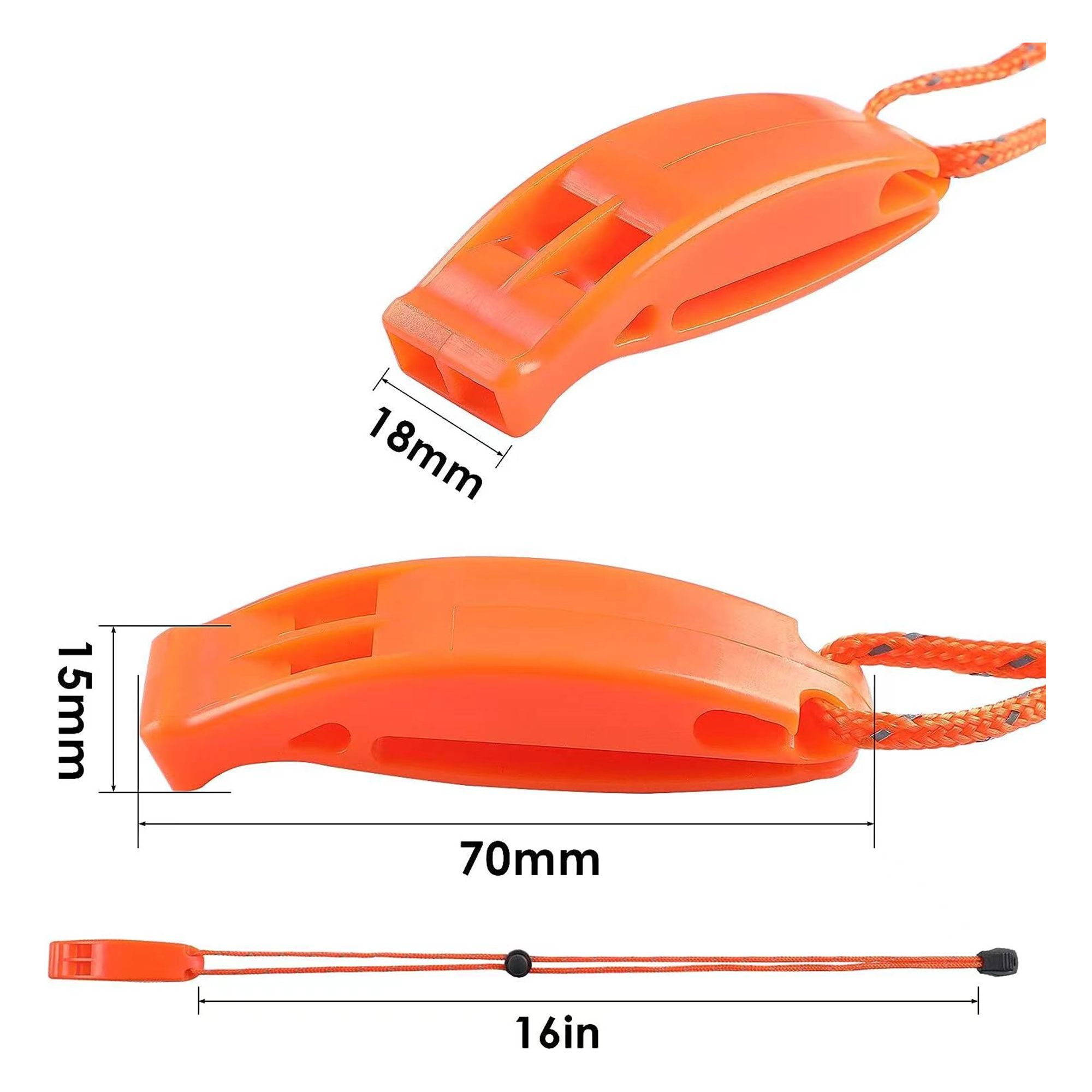 Survival Emergency Whistle With Lanyard 5