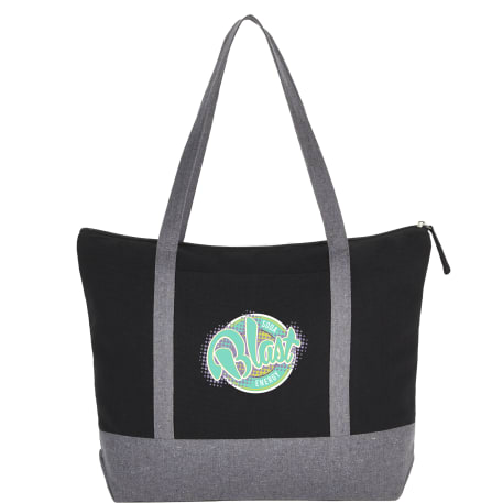 Repose 10oz Recycled Cotton Zippered Tote 55
