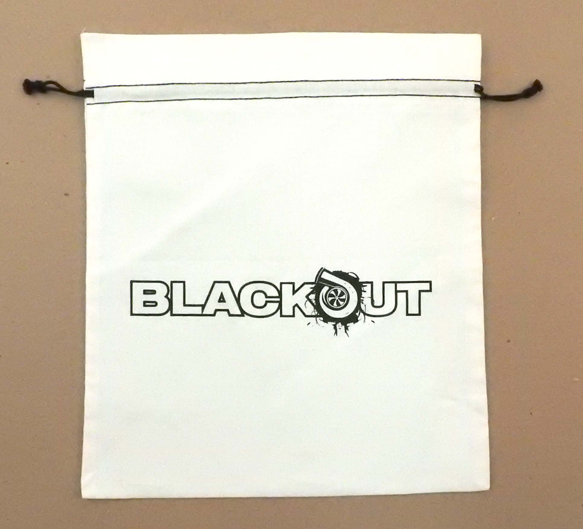 "Duplex" Cotton Double Drawstring Bag 12 x 14" 1