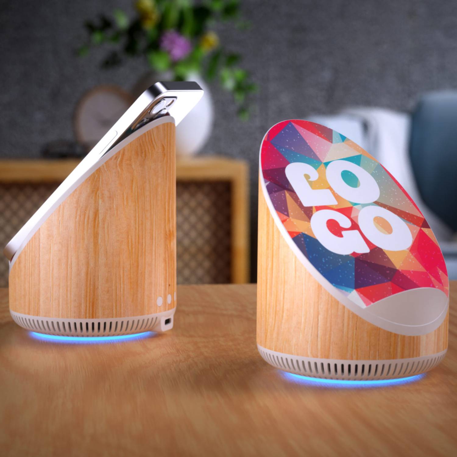 3-in-1 Wireless Charger with Bluetooth Speaker and Stand 3