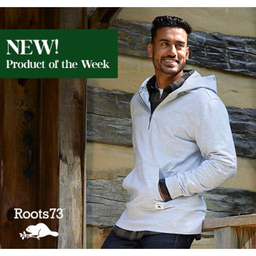 Roots73 CANMORE Eco Quarter Zip Hoody - Unisex, custom hoodie or sweatshirt with logo imprint 144