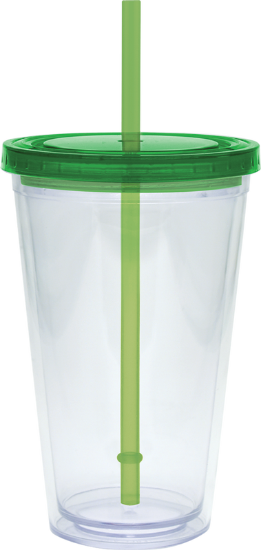 20 oz. Large Carnival Cup - Color Lid and Straw 27