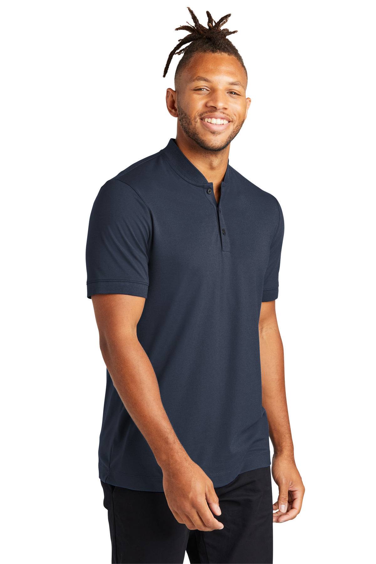 Mercer+Mettle Stretch Pique Henley MM1008 39