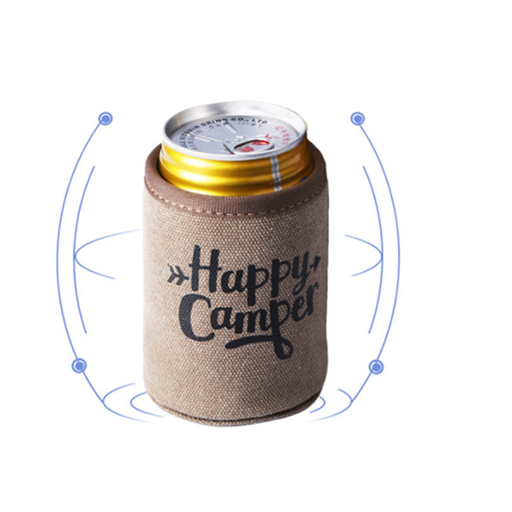 Insulated Canvas Can Bottle Cooler 2