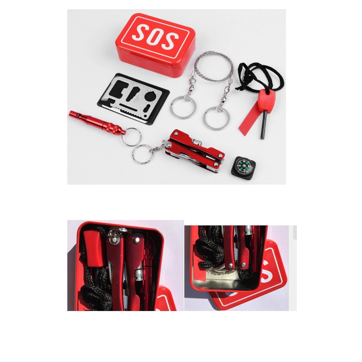 Camping Gear Tactical Survival Kit 14 in 1 2