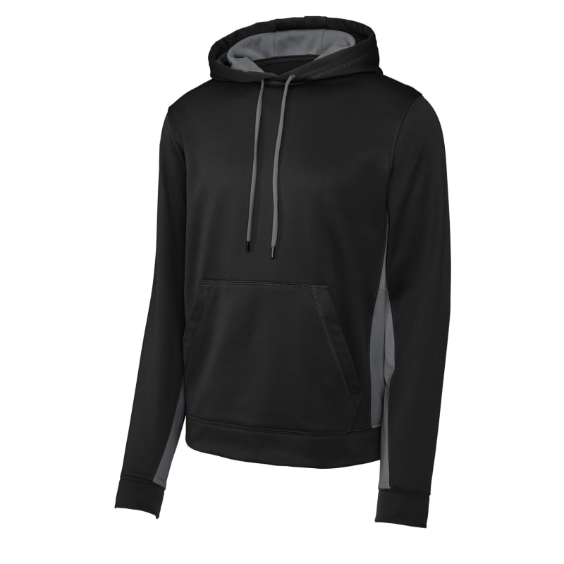 Sport-Tek Sport-Wick Fleece Colorblock Hooded Pullover. 16