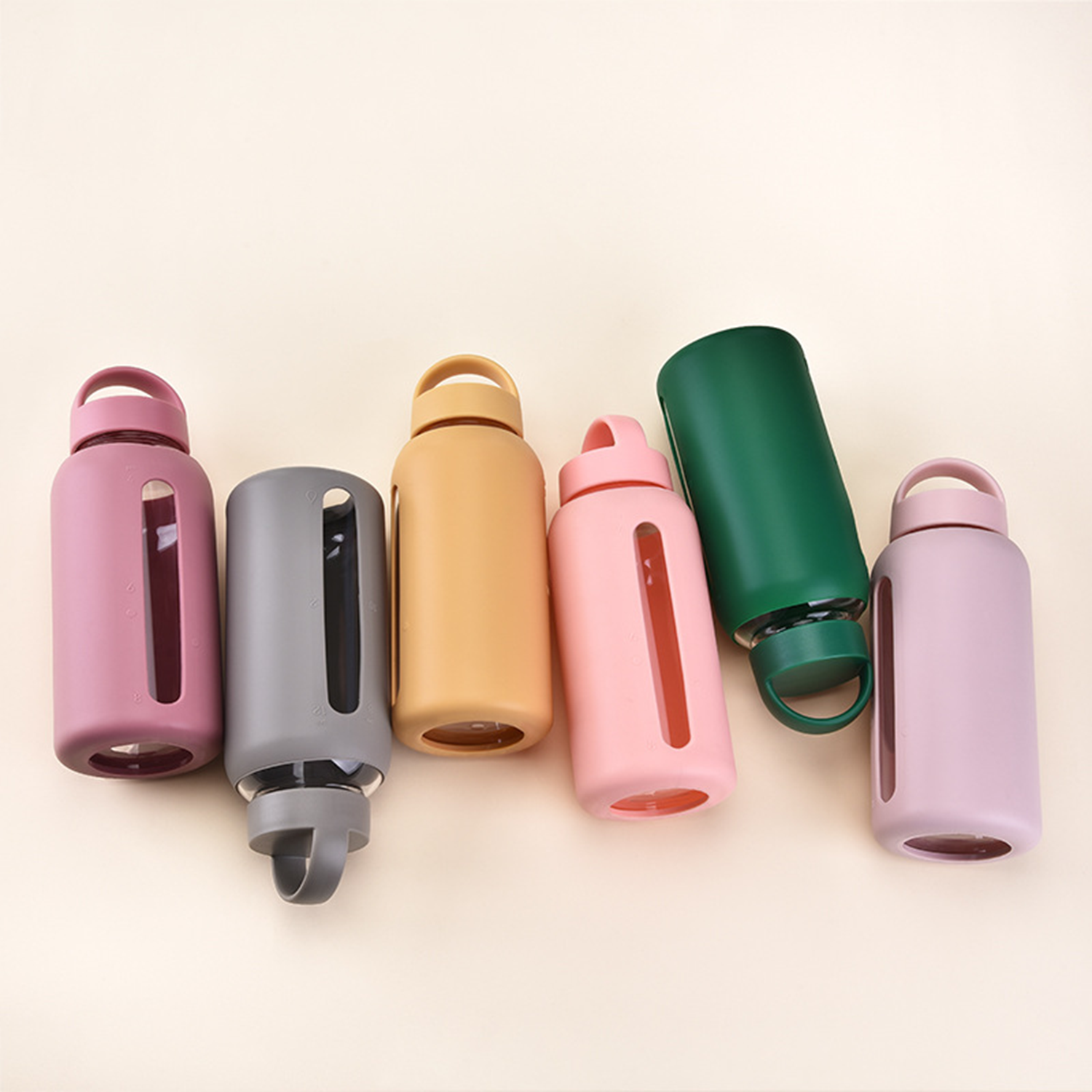 28Oz Glass Water Bottle w/ Protective Silicone Sleeve 5