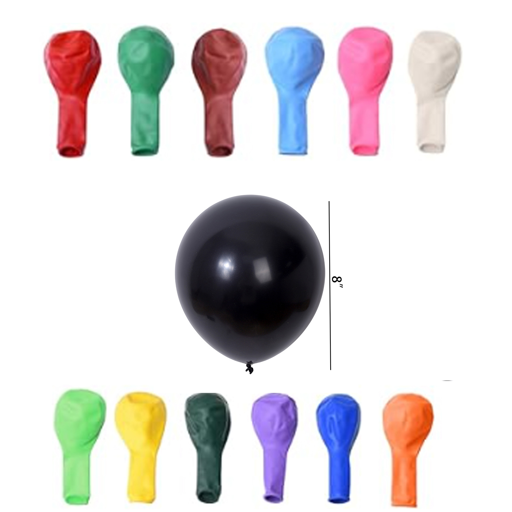 Customizable 8"Dia Round Rubber Decoration Balloons 2