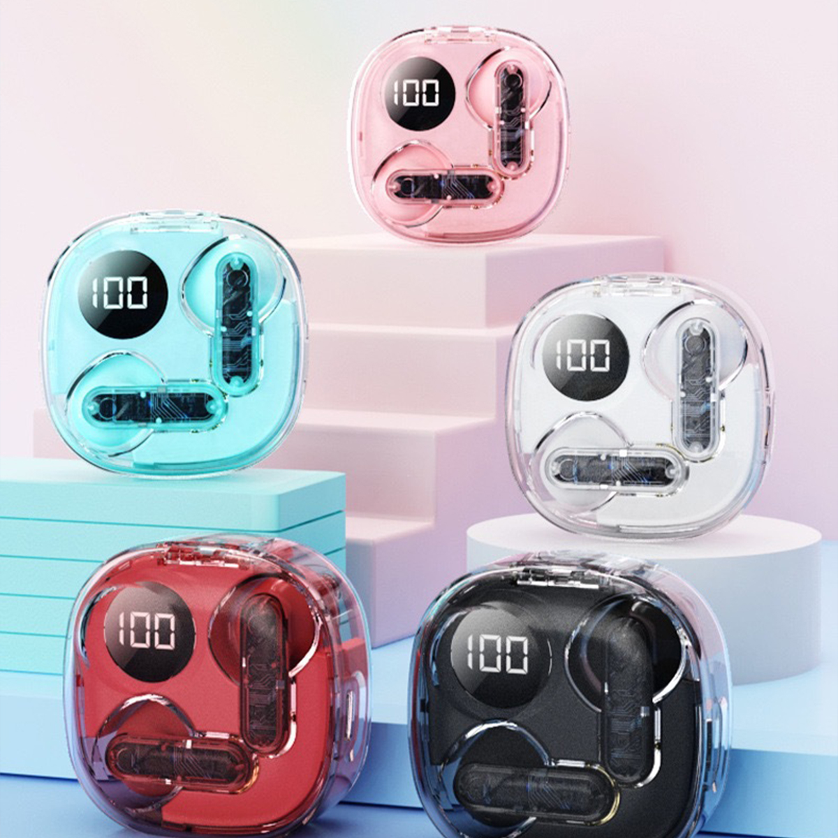 Transparent Wireless Bluetooth Headset 10