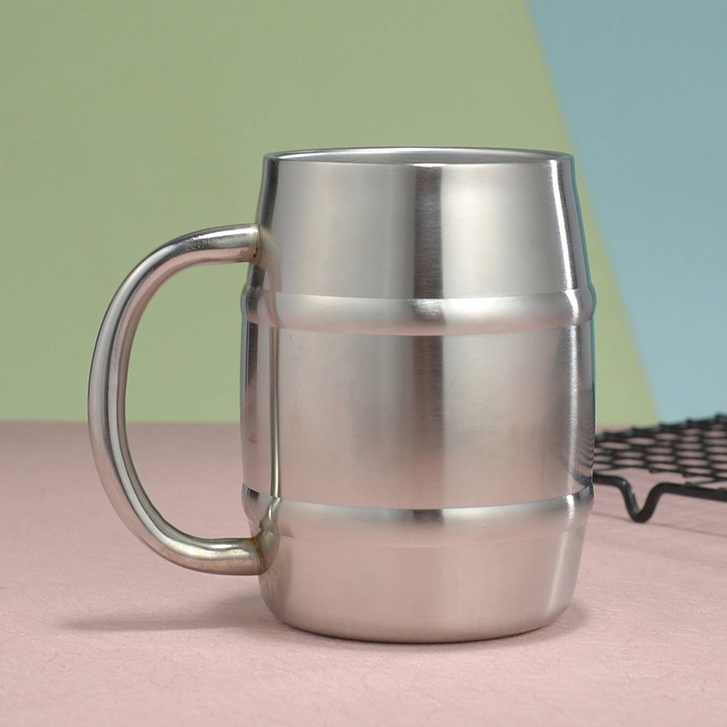 12oz 304 Stainless Steel Beer Heat-Resistant Water Cup 7