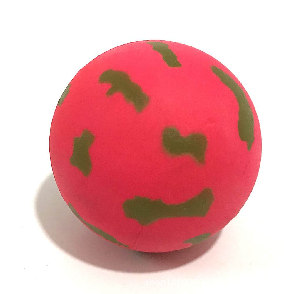 Patches Pattern Fluorescent Rubber Dog Ball 7