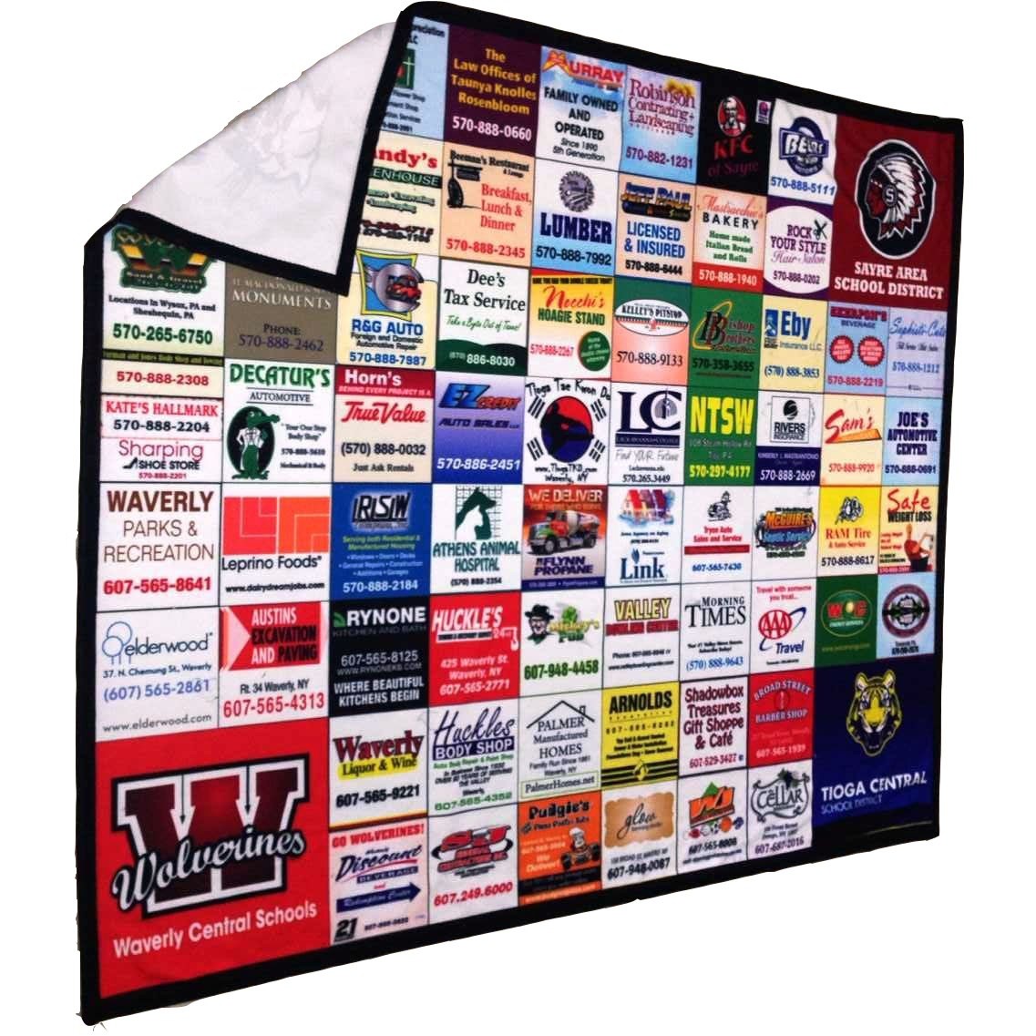 Digital Print Fleece Blanket, 50" x 60", Full Color 2