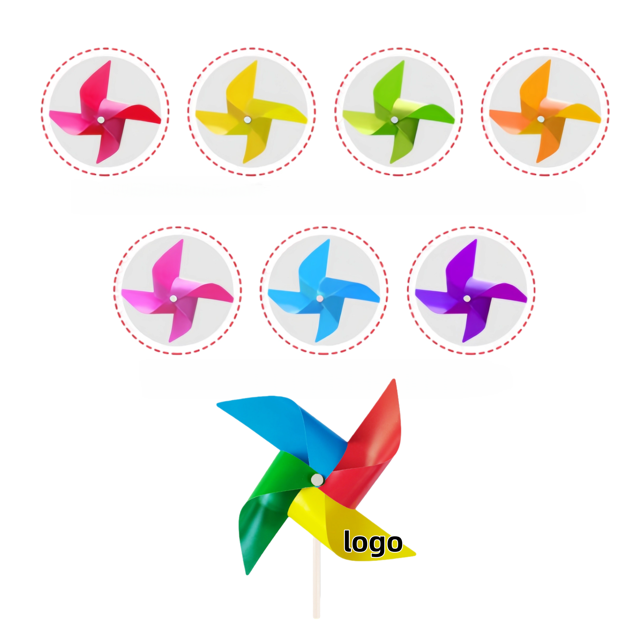 Colorful DIY Wind Spinner Toy 2