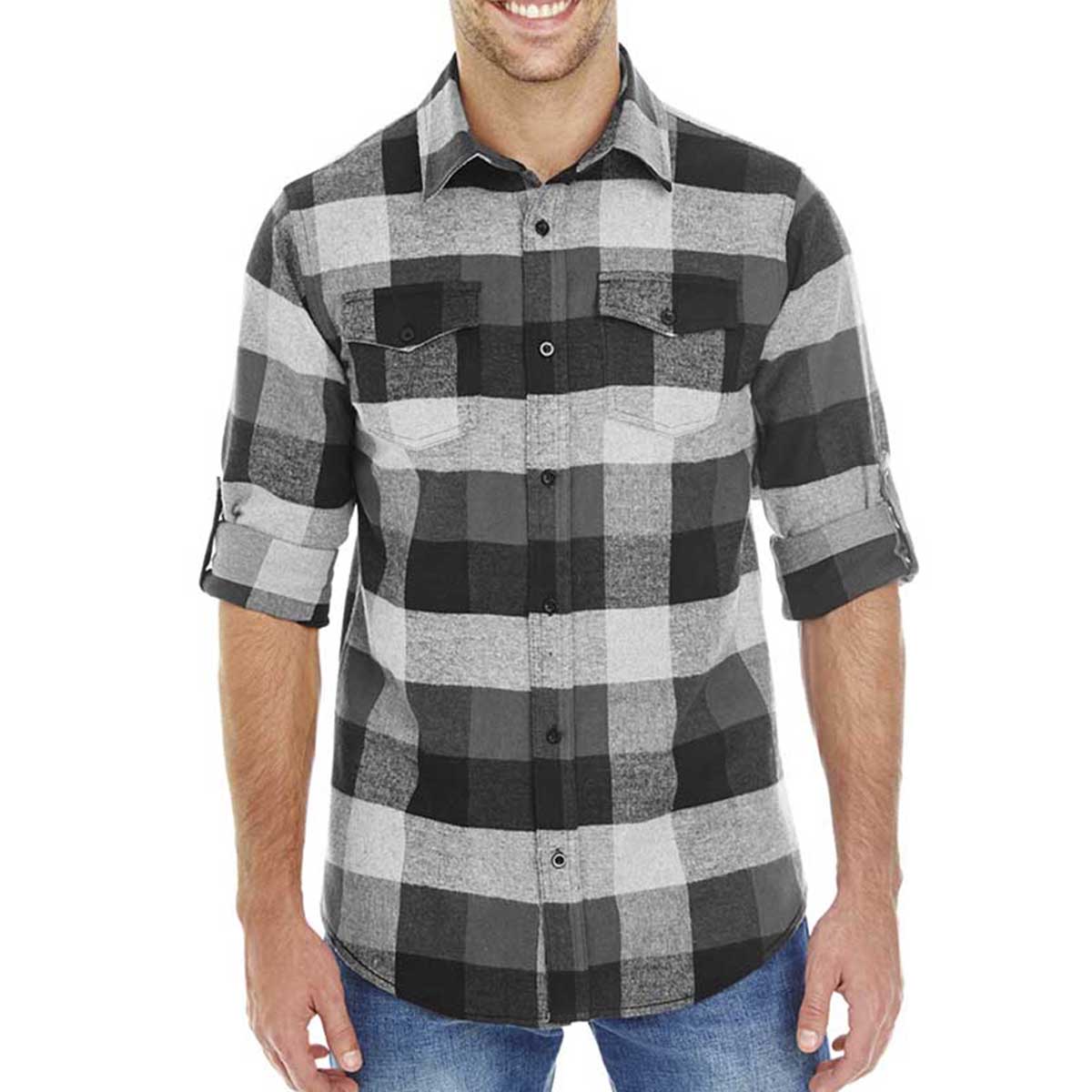 Burnside Men's Plaid Flannel Shirt 2