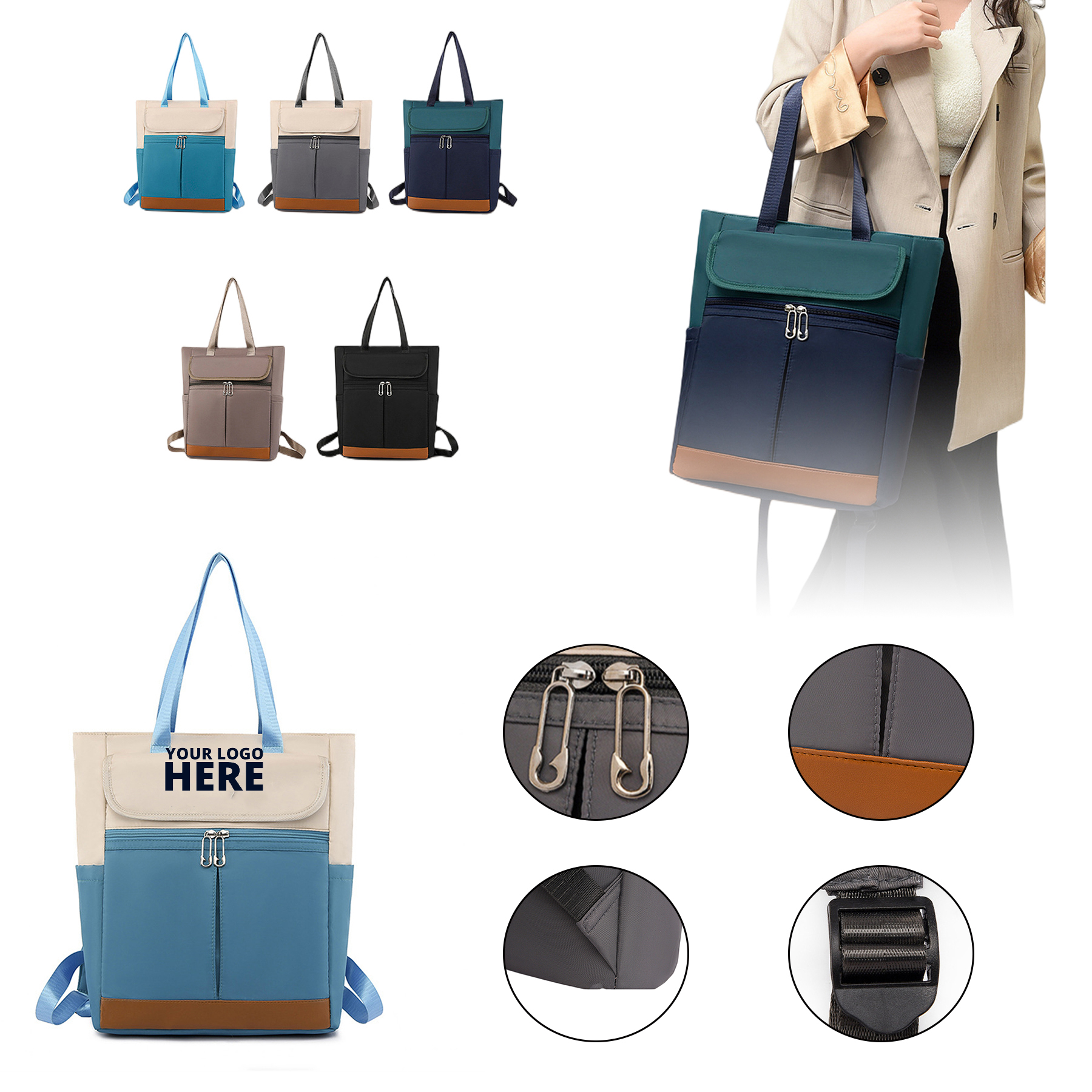 Convertible Small Backpack Tote For Woman 1