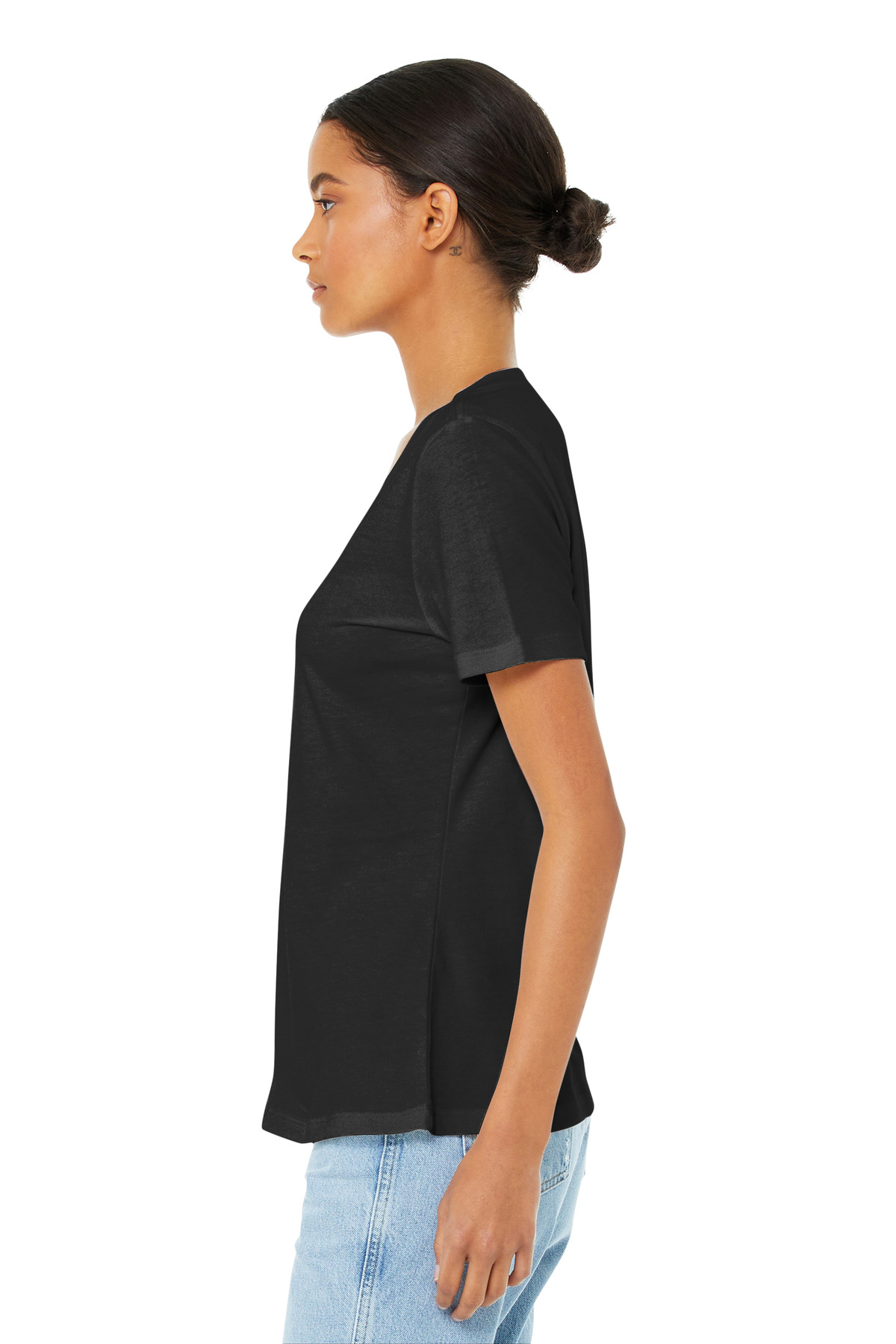BELLA+CANVAS Women's Relaxed Jersey Short Sleeve V-Neck Tee. BC6405 51