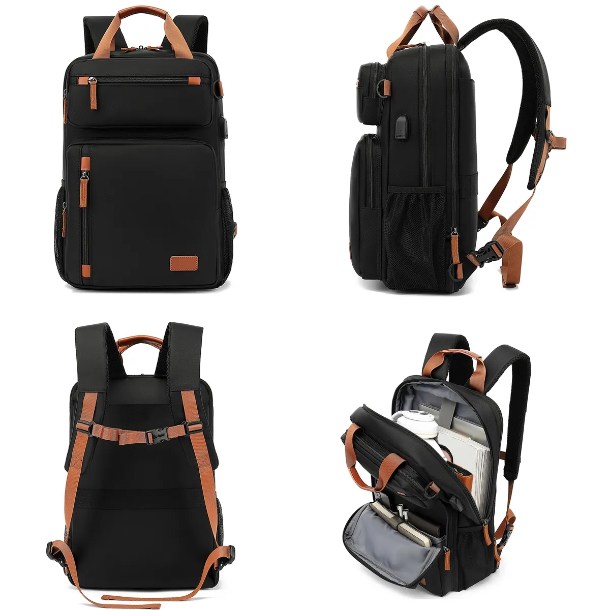 Waterproof Laptop Backpack with USB Charging Port 5