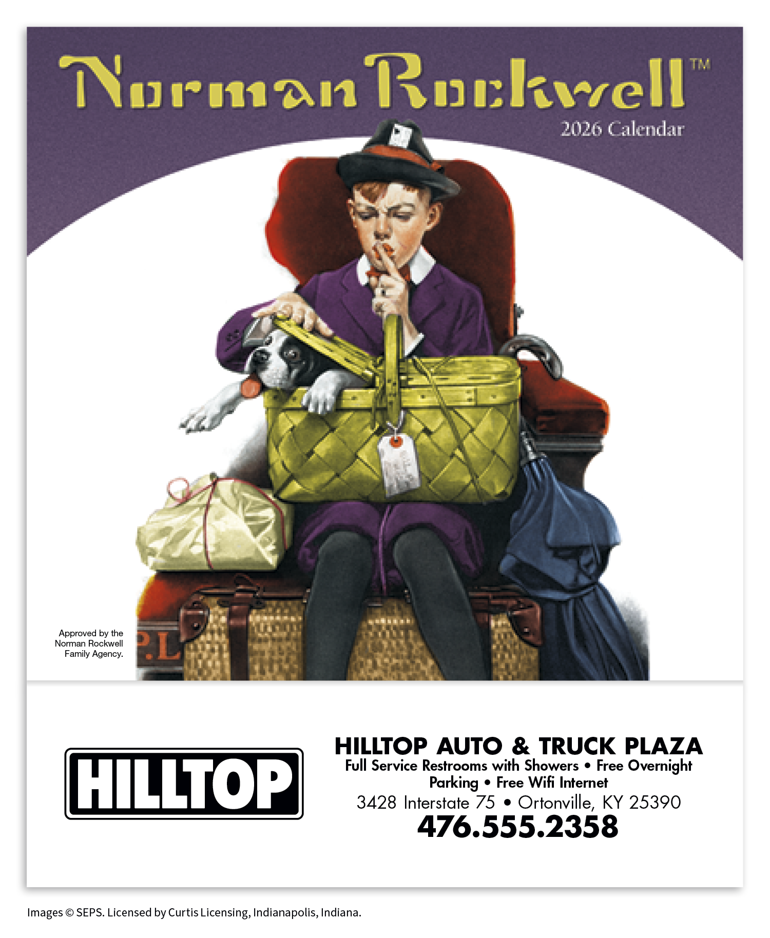 HotLine® Products Norman Rockwell Mini Calendar 64