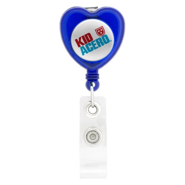 Heart Retractable Badge Holder 6