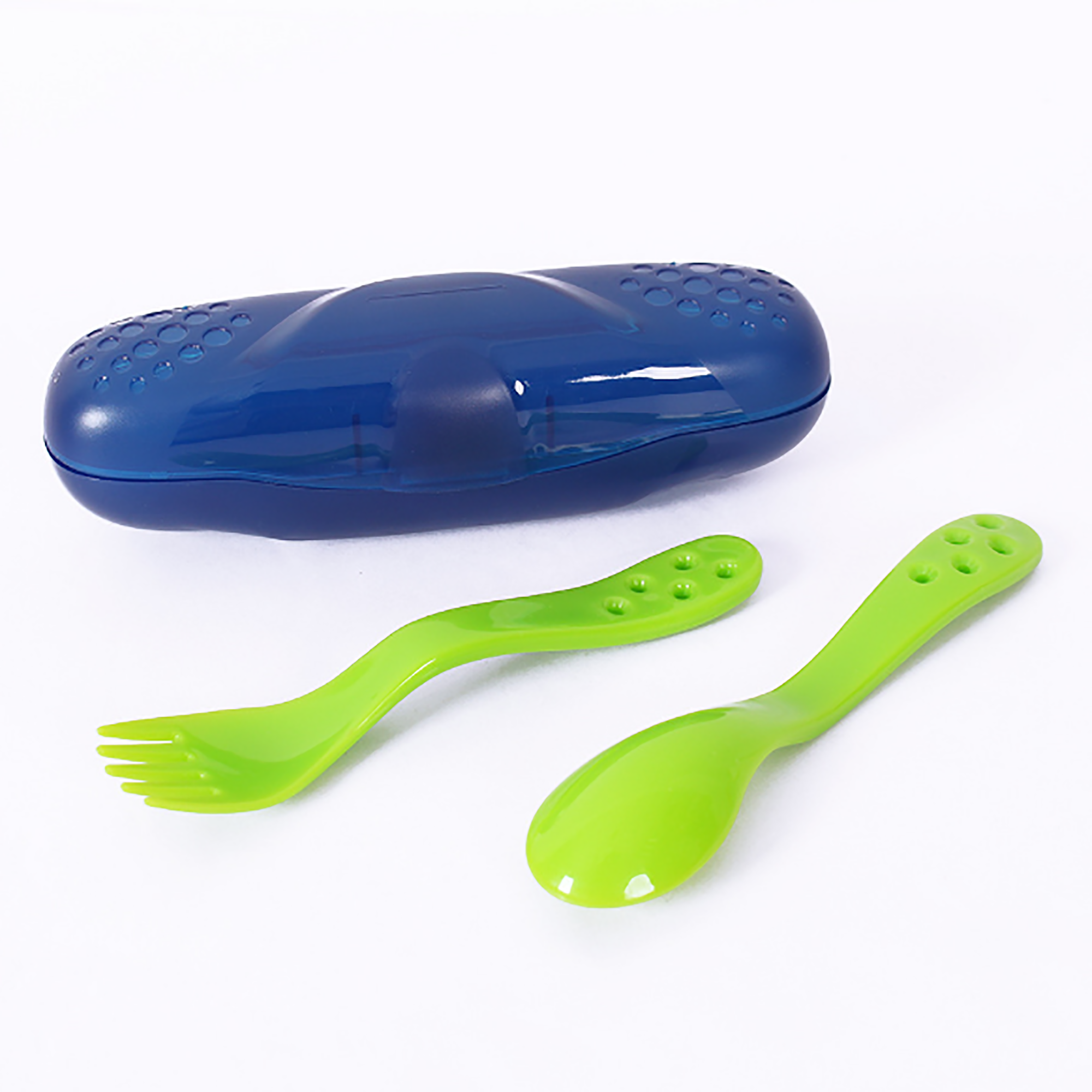 Baby Training Cutlery Plastic Fork Rice Spoon 3