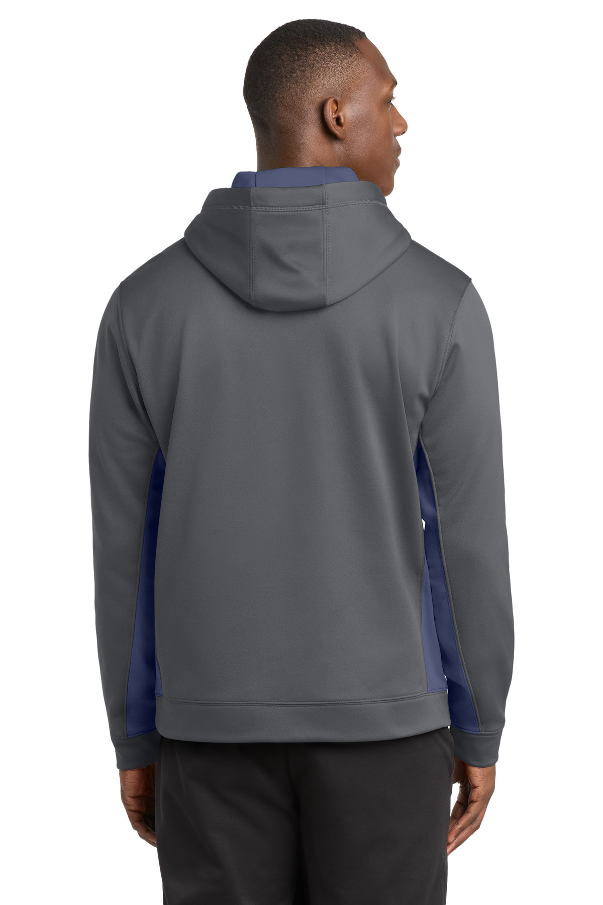 Sport-Tek Sport-Wick Fleece Colorblock Hooded Pullover. ST235 7