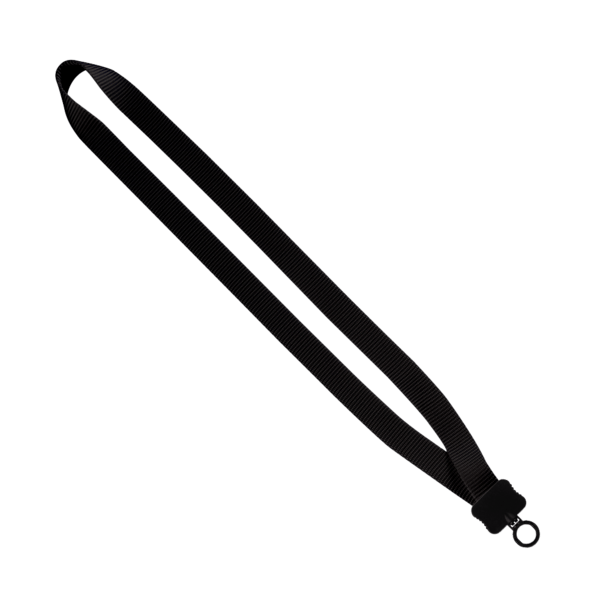 3/4" Smooth Nylon Lanyard with Plastic Clamshell & O-Ring 10