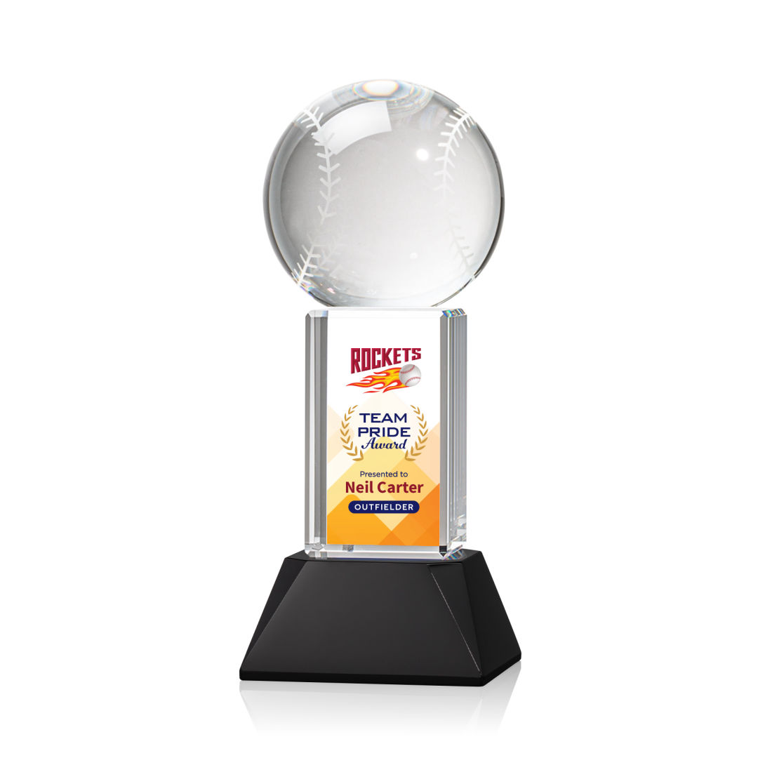 Baseball VividPrint™ Award on Stowe - Black 5
