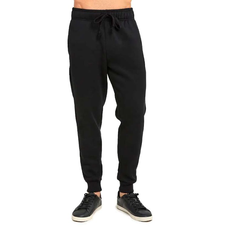 Men's Fleece Jogger Sweatpants Black3X 1