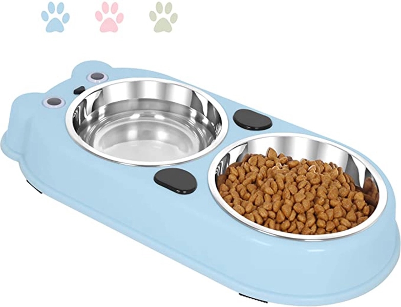 Dog Cat Double Premium Stainless Steel Pet Bowl 3