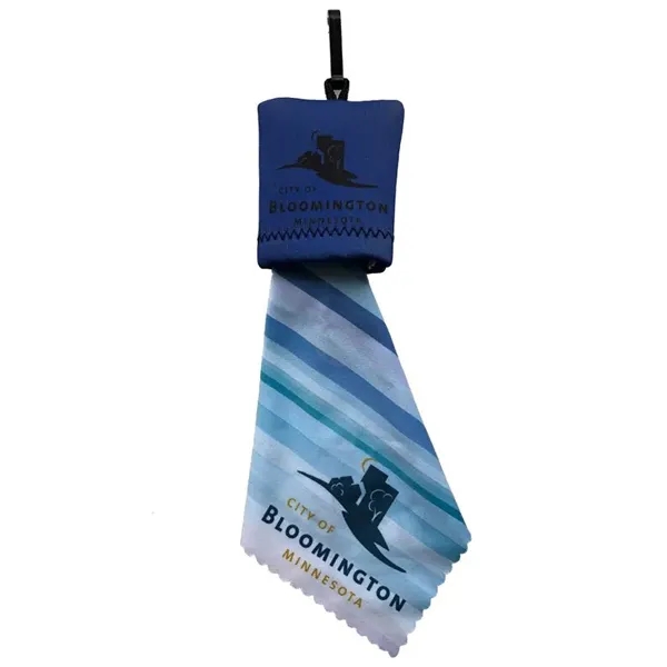 Microfiber Cleaning Cloth W/ Clip Pouch 8