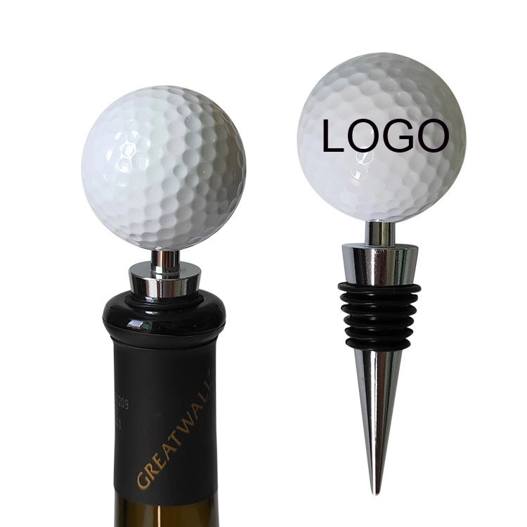 GOLF BALL WINE BOTTLE STOPPER 2