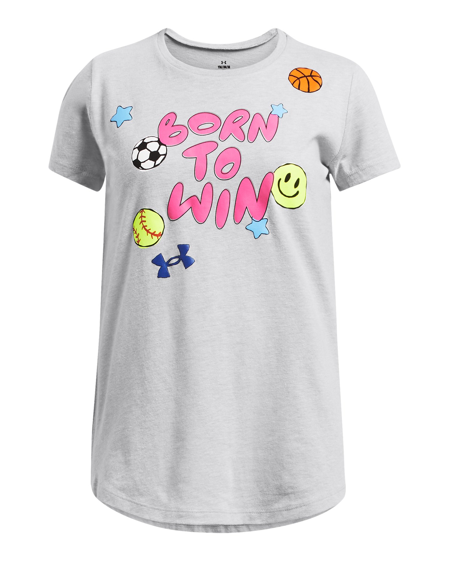 UA Born To Win Girls' Short Sleeve 2