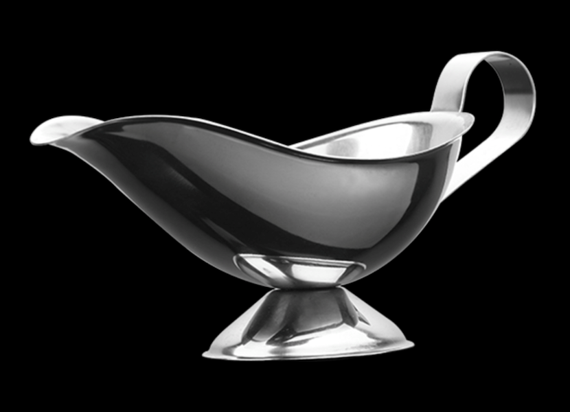 3oz Stainless Steel Sauce Boat 5