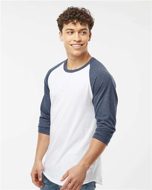 Unisex Fine Jersey Raglan T-Shirt - 245 177