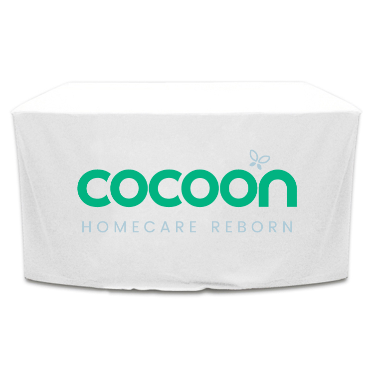4 ft. x 24 in. Fitted PolyKnit Table Cover (Full Color Logo) 7
