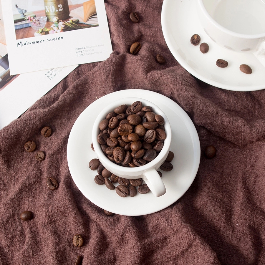 Custom 2.5 OZ. Ceramic Espresso Coffee Cup with Saucer Set 3
