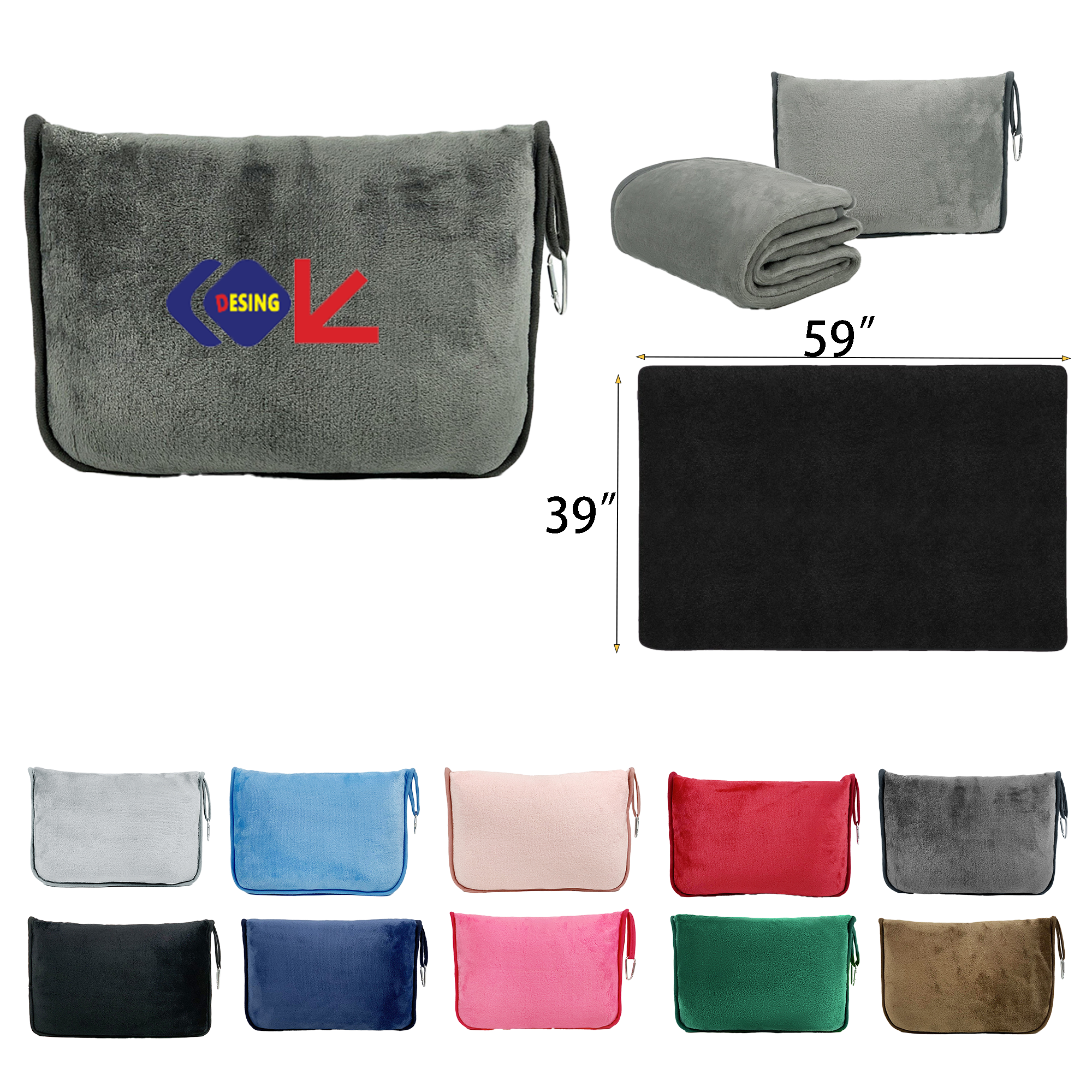 Customized Pillow Blanket 1