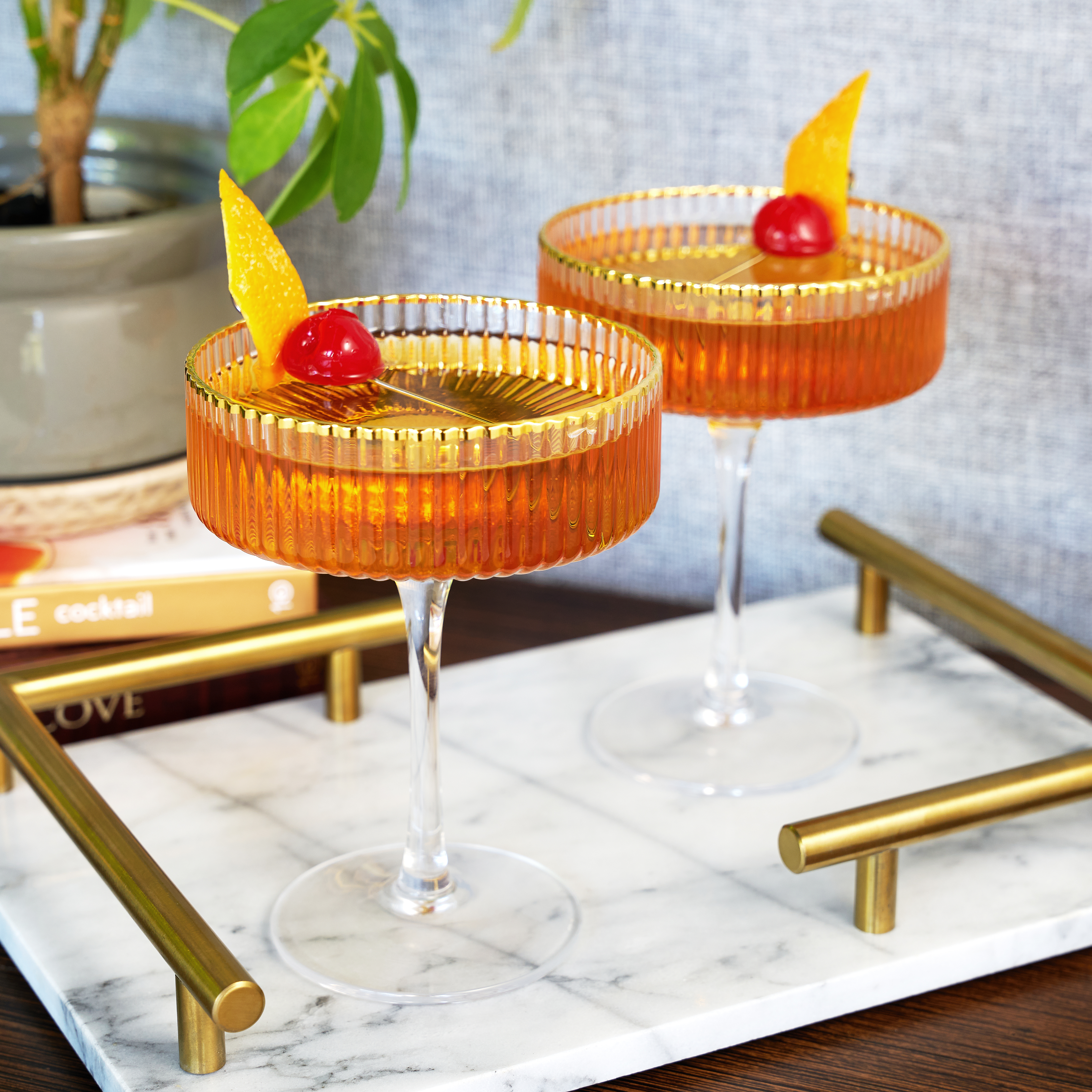 Viski® Meridian Coupe Glass, set of 2 9