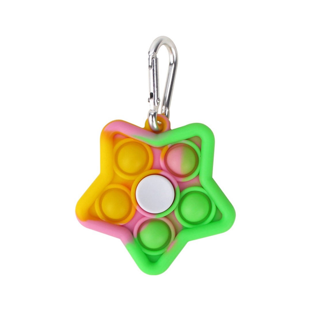 Multi Color Star Shape Silicone Finger Fidget Spinner 6