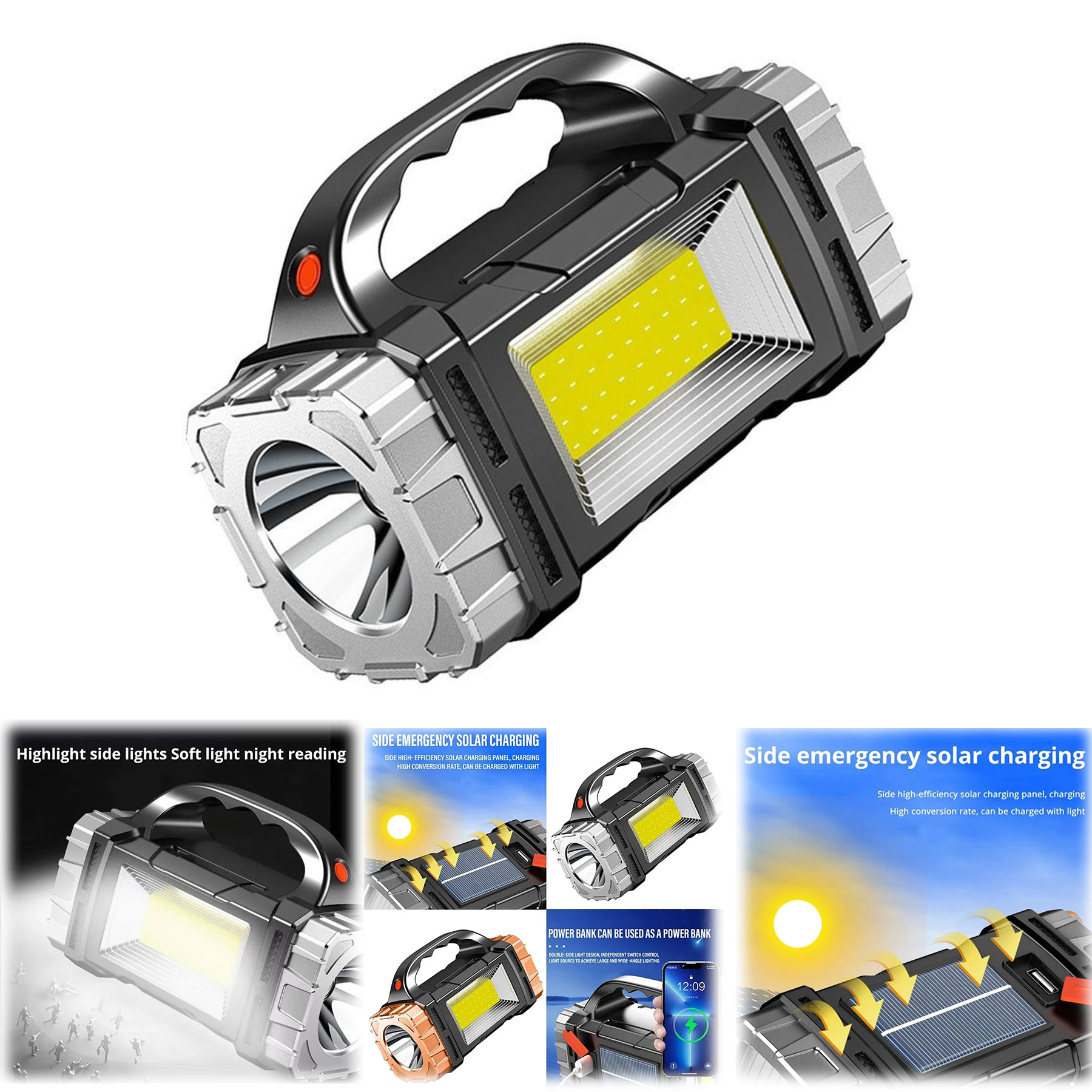 High Power Rechargeable LED Flashlight 2