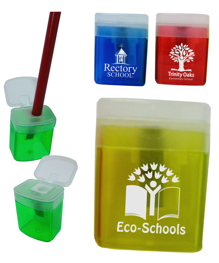 Boxed Shaped Pencil Sharpener with Lid 2
