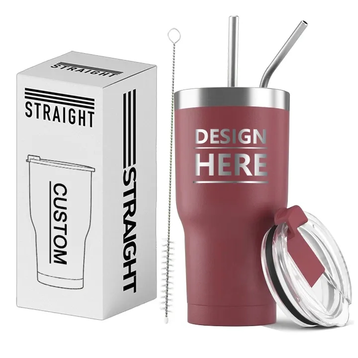 Stainless Steel Insulated Water Bottle with Straws 16