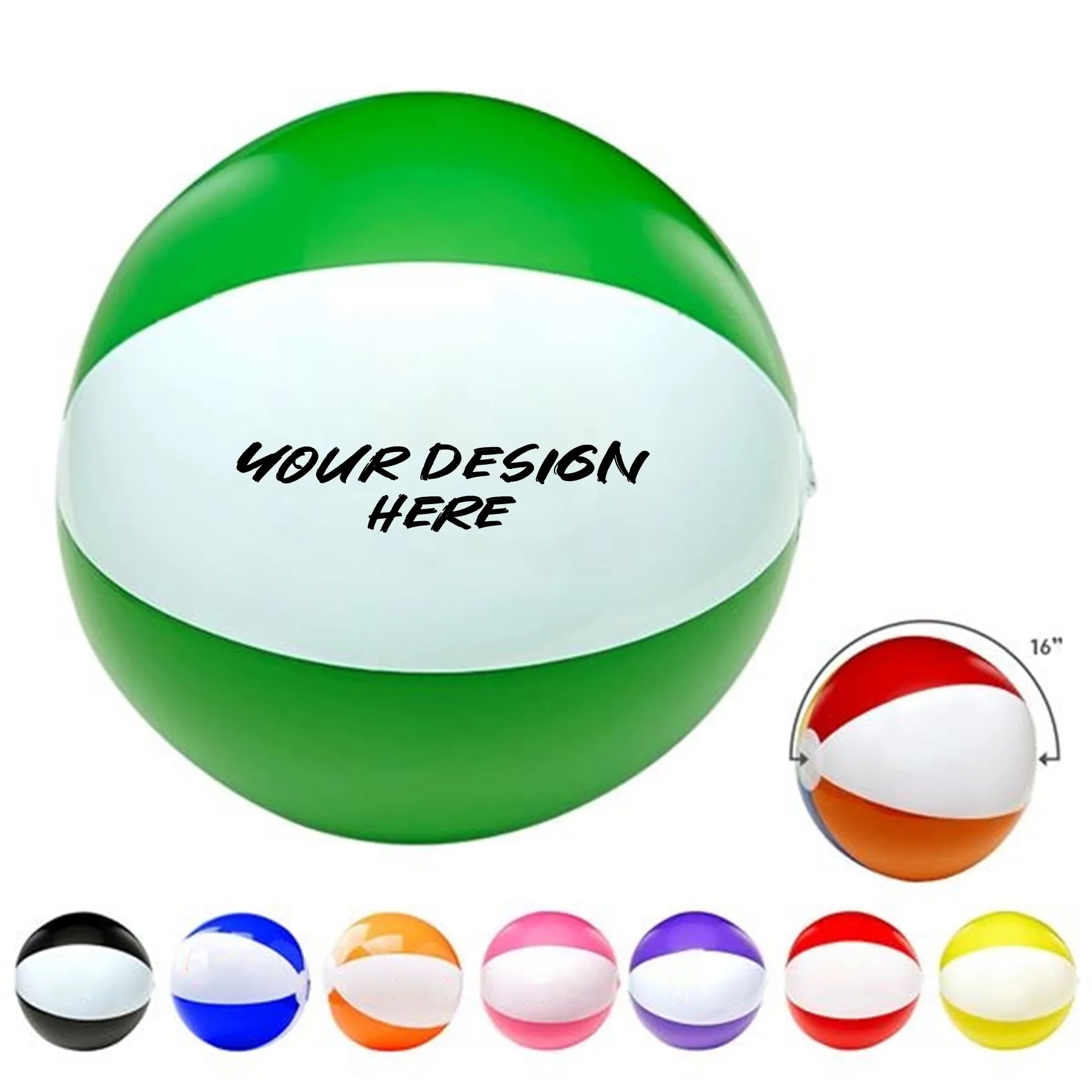 16" Two-Tone Beach Ball 13