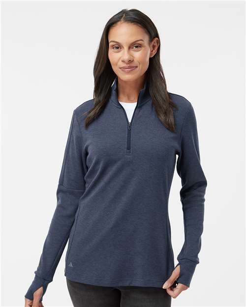 Women's 3-Stripes Quarter-Zip Sweater Pullover - A555 2